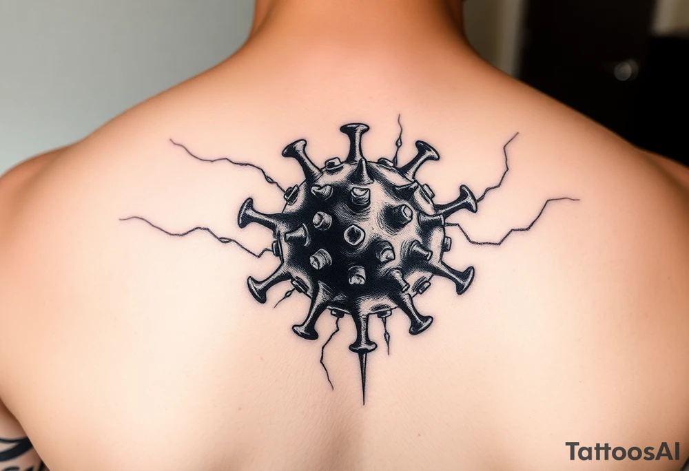 Virus going into your veins spreading through your skin tattoo idea