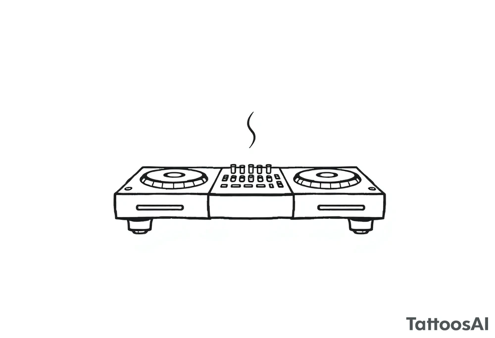 Dj decks, small tattoo idea