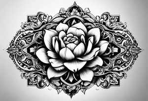 The name محمود and a date 04/12/2019 under it tattoo idea