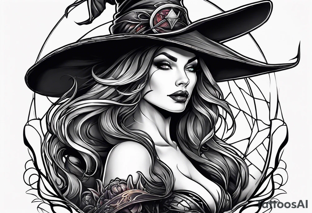 Witch tattoo idea