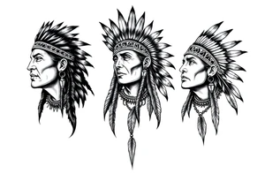 Native Americans celebrating tattoo idea