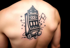 Slot machine and poker tattoo idea