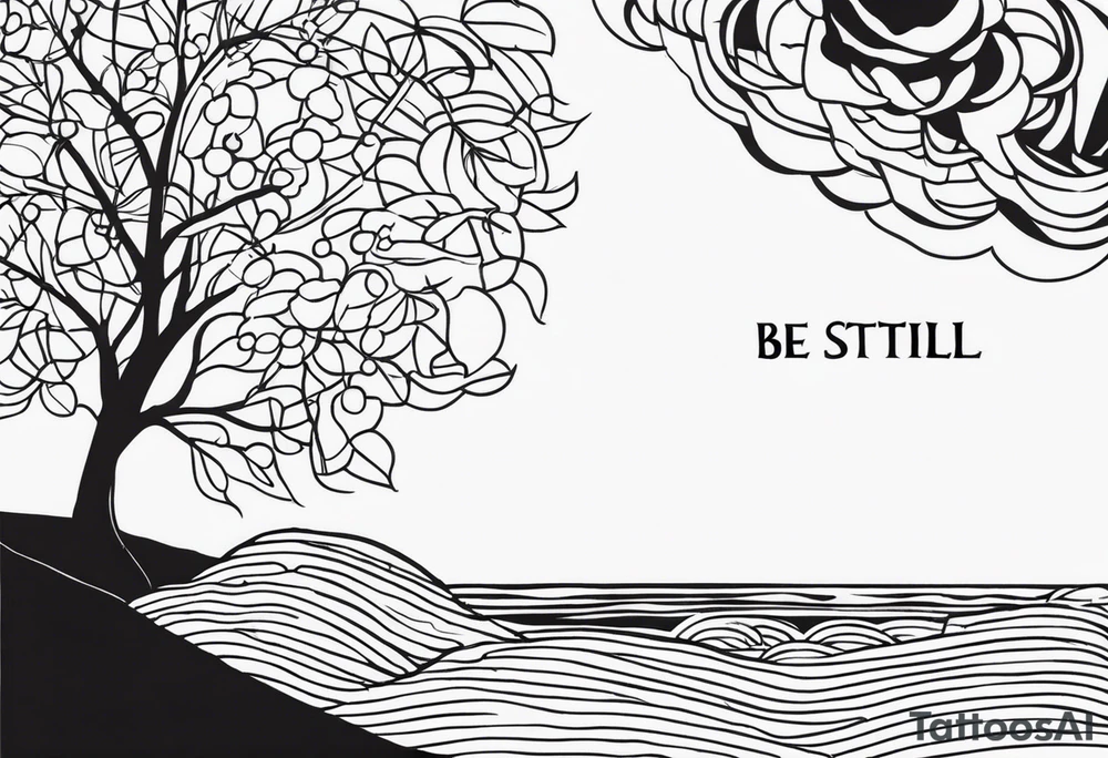 “Be still” tattoo idea