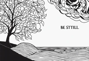 “Be still” tattoo idea
