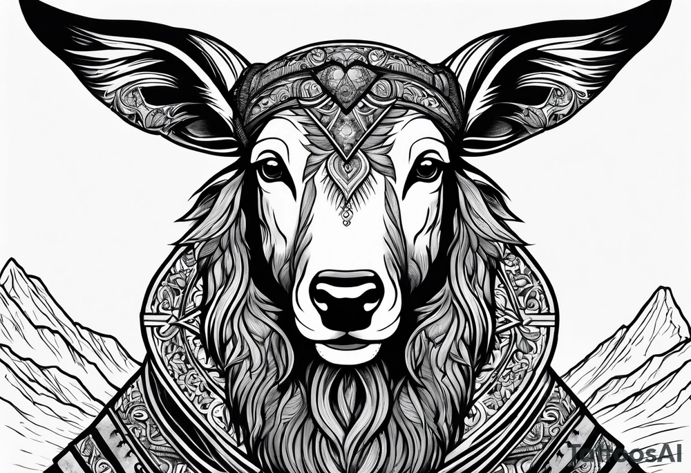 A shepherd who is fearful tattoo idea