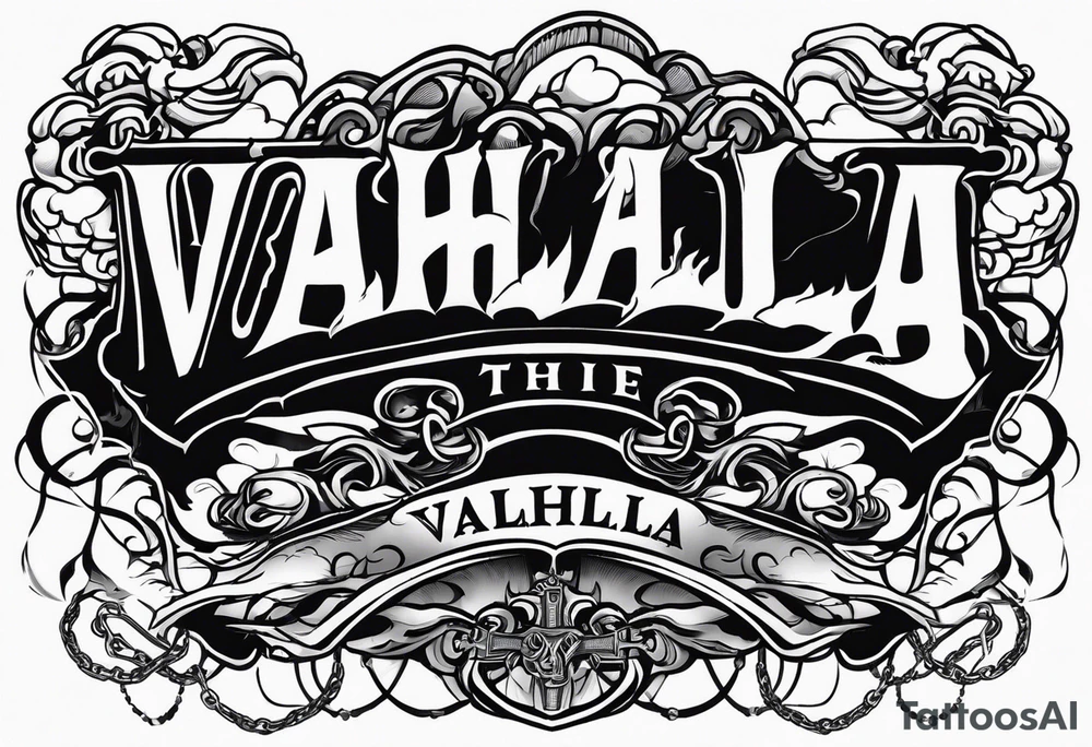 Valhalla chains dark cloud tattoo idea
