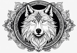 Wolf out of woman tattoo idea