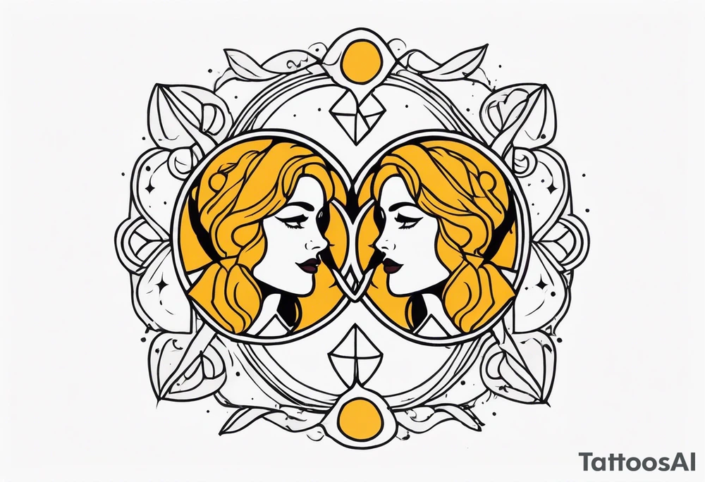 Gemini tattoo idea