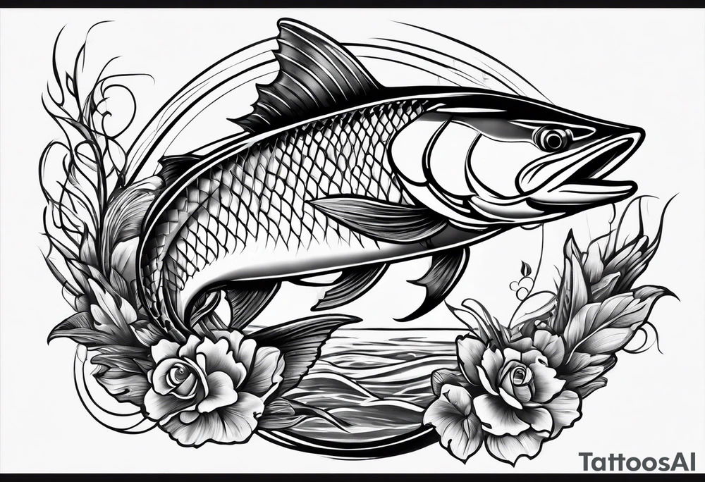 Fishing tattoo idea