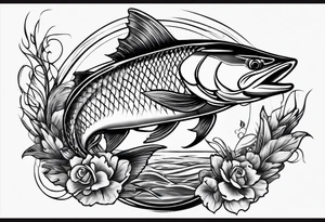 Fishing tattoo idea