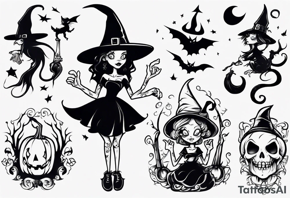 witch tattoo idea