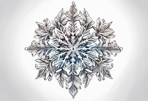 snowflakes tattoo idea
