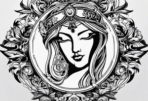 justice mark tattoo idea