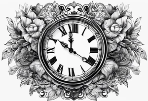 Flow of time and ageing tattoo idea