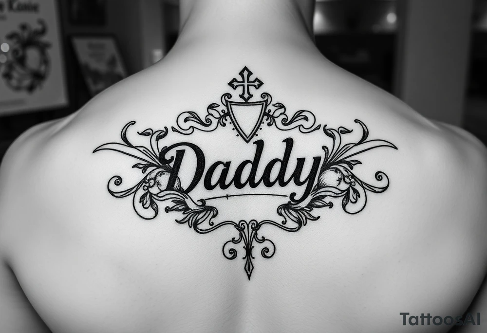 Casino memorial for Daddy tattoo idea