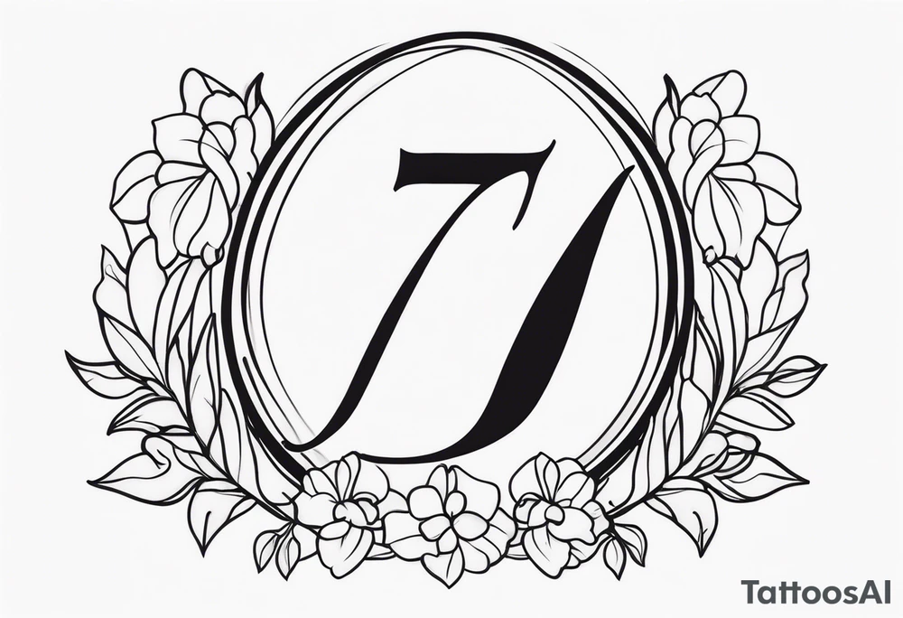 lucky number 7 tattoo idea