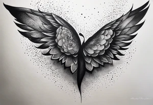 Want the  lyrics “the night belongs to you, I must be someone new.” With wings tattoo idea