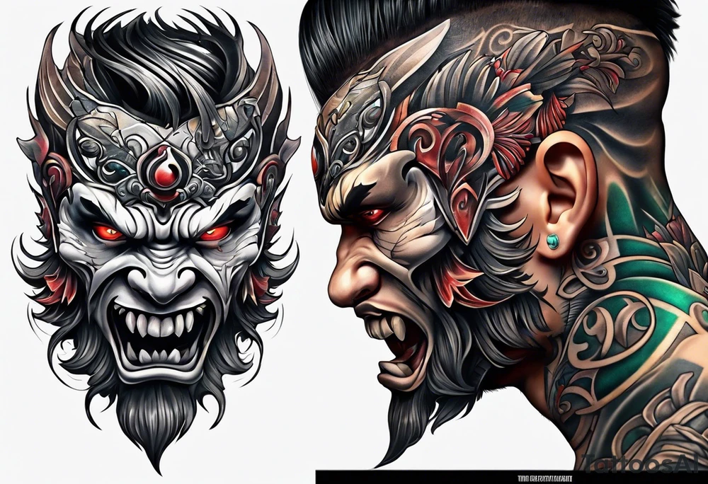 Angry tattoo idea