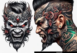 Angry tattoo idea