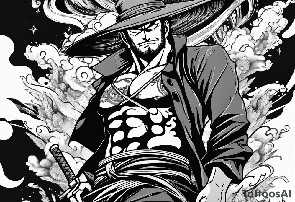 zoro one piece tattoo idea