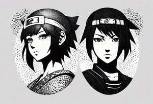 Hinata and hanabi from Naruto tattoo idea