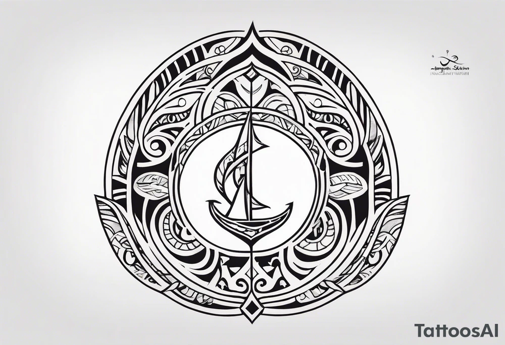 Polynesian hook tattoo tattoo idea