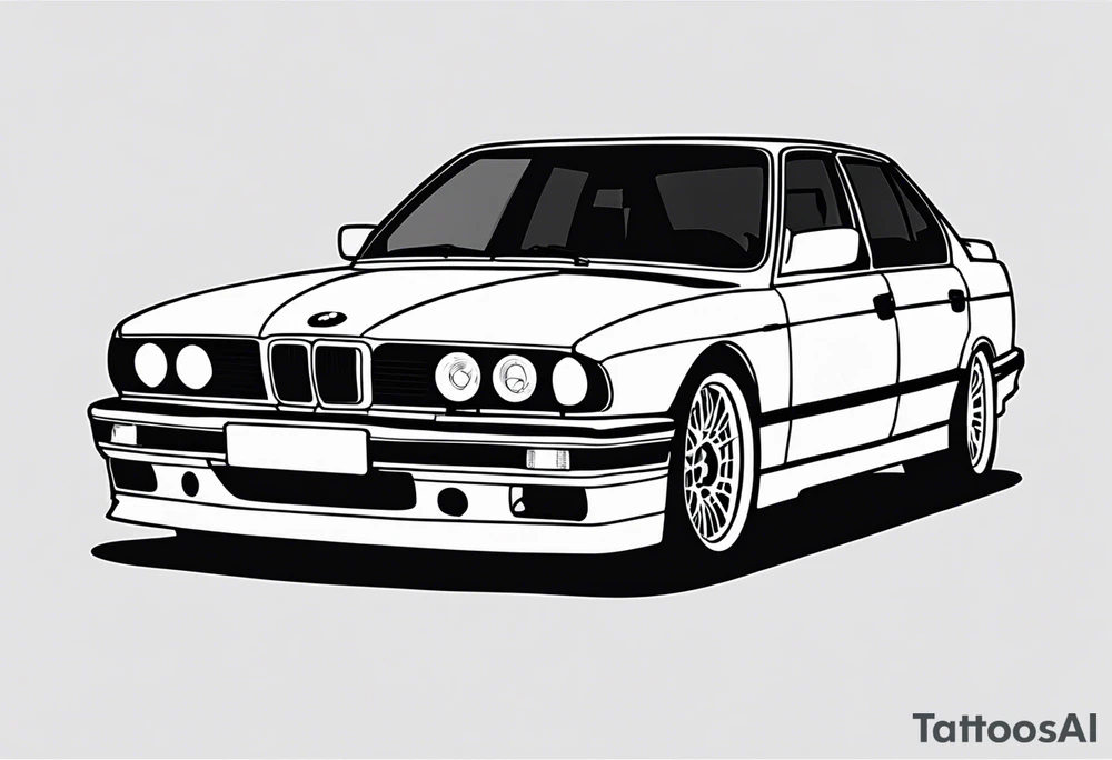 1995 Bmw M5 with blower tattoo idea