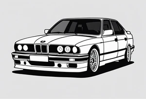1995 Bmw M5 with blower tattoo idea