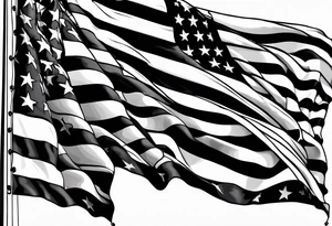 independence, freedom, courage, american, loyal, flag tattoo idea