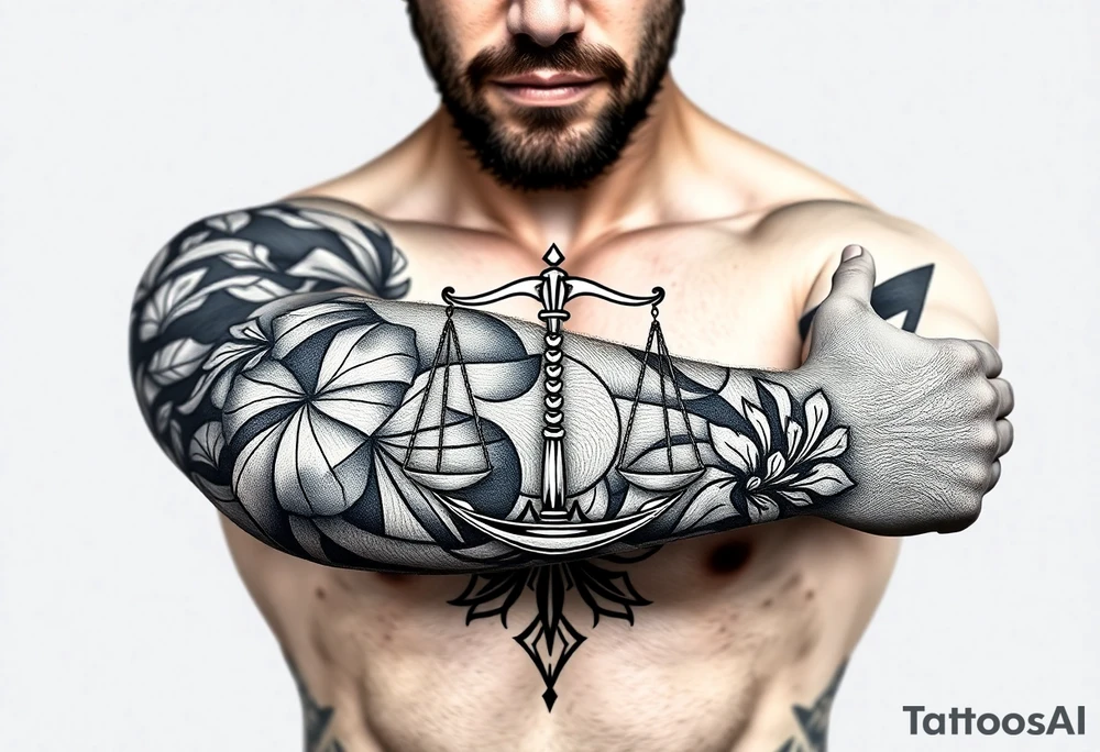 Computer code software developer, father of 6, masculine , strength, overcome, Libra, tattoo idea