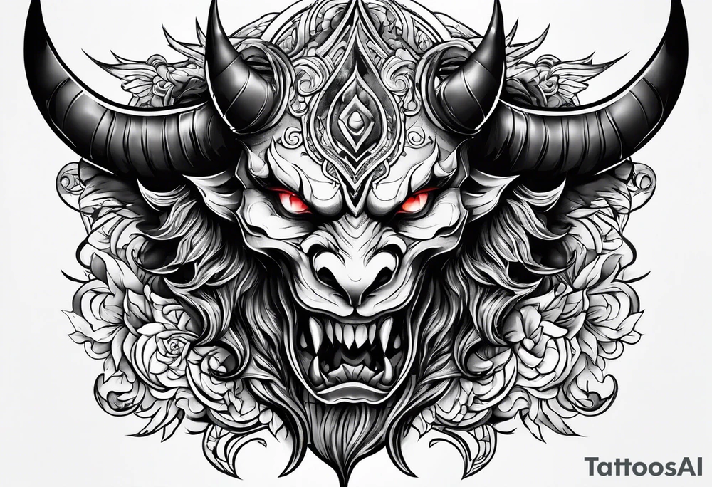 Demon tattoo idea