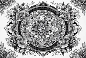 dragons mandala tattoo idea