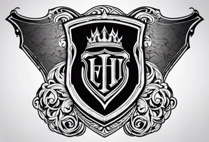 Valhalla sheild tattoo idea