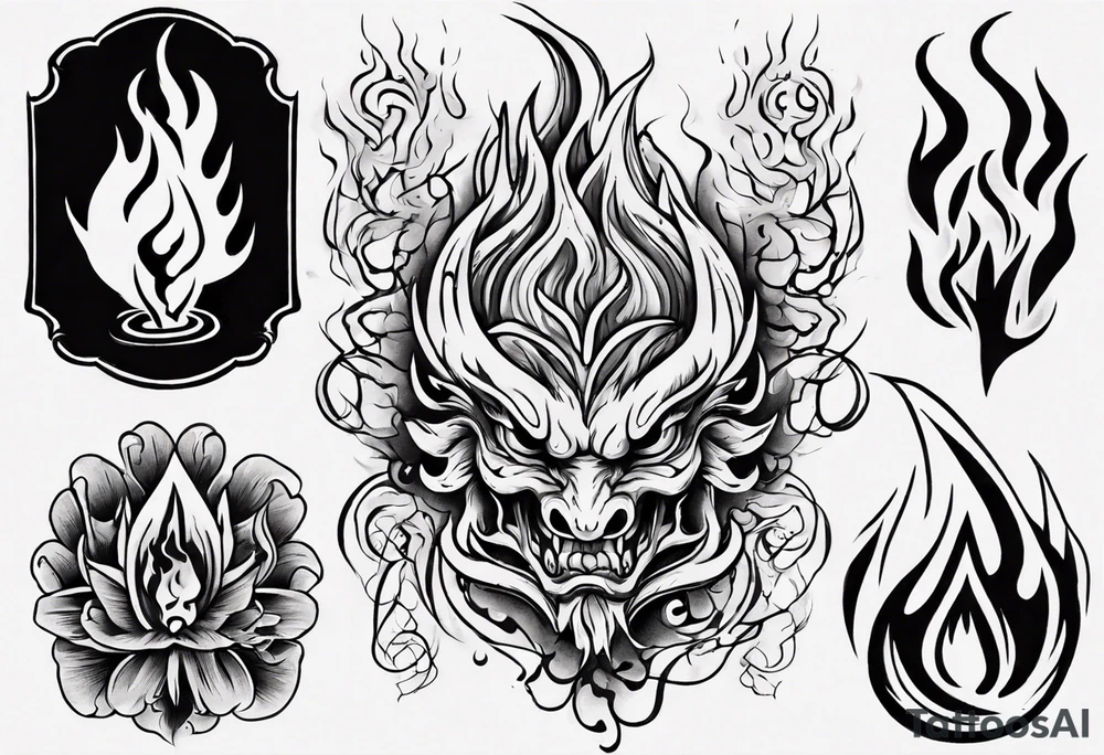 Flames tattoo idea