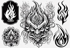 Flames tattoo idea