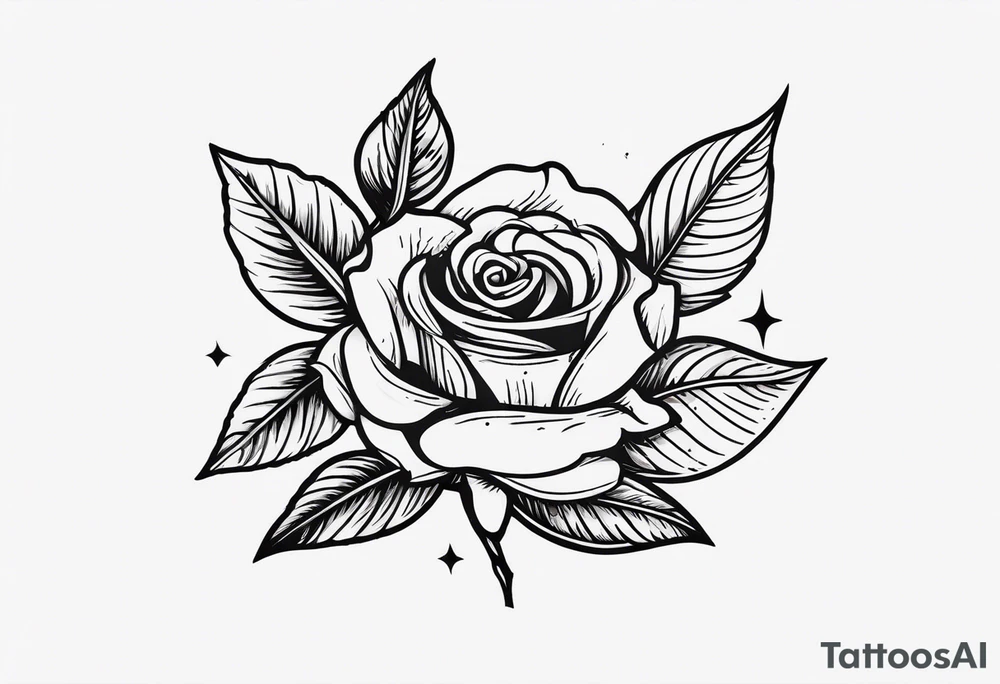 Messer mit Stacheldraht und Rose tattoo idea