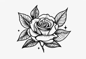 Messer mit Stacheldraht und Rose tattoo idea