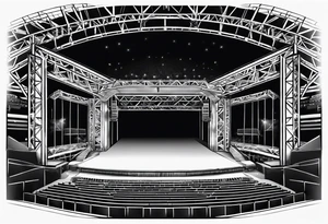 Truss, stage,show, music, mix stadion, faders tattoo idea