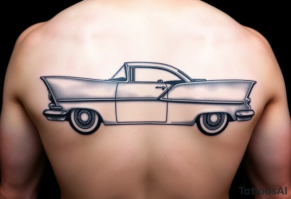1956 Plymouth Belvedere and shading tattoo idea