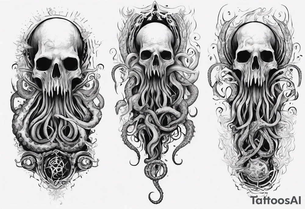 long tattoo for forearm on lovecraft them
add tentacle tattoo idea