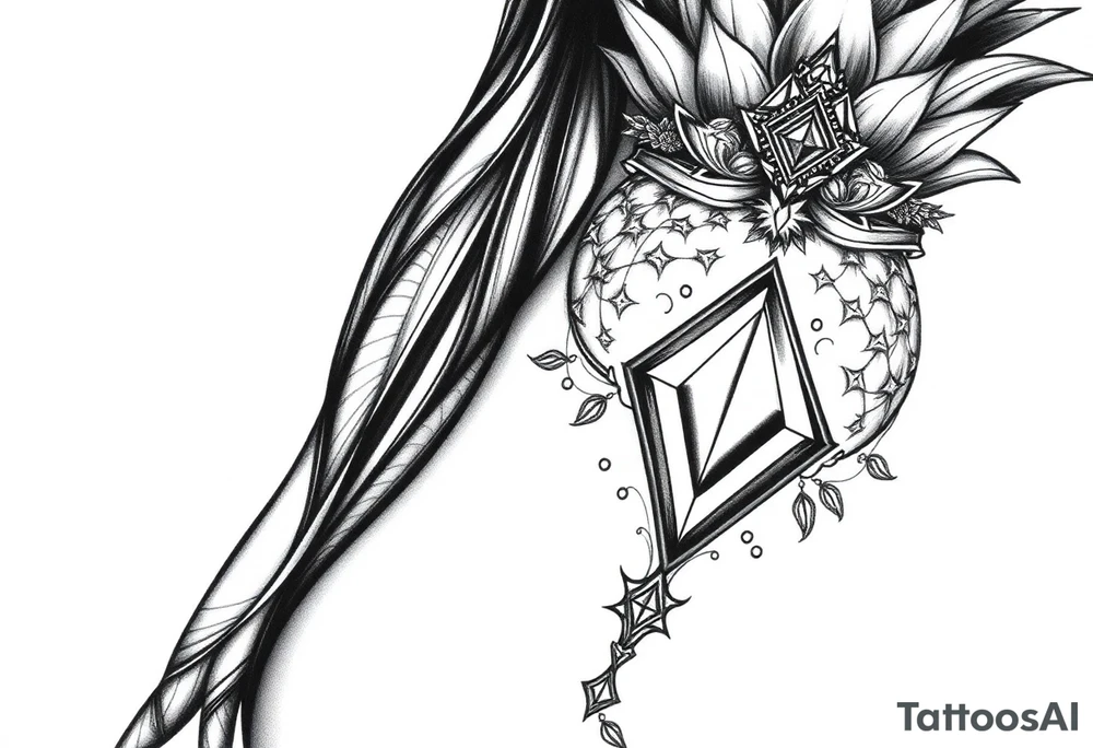 Pubic crown diamond vagina and anus pineapple tattoo idea Pubic crown diamond vagina and anus pineapple tattoo idea
