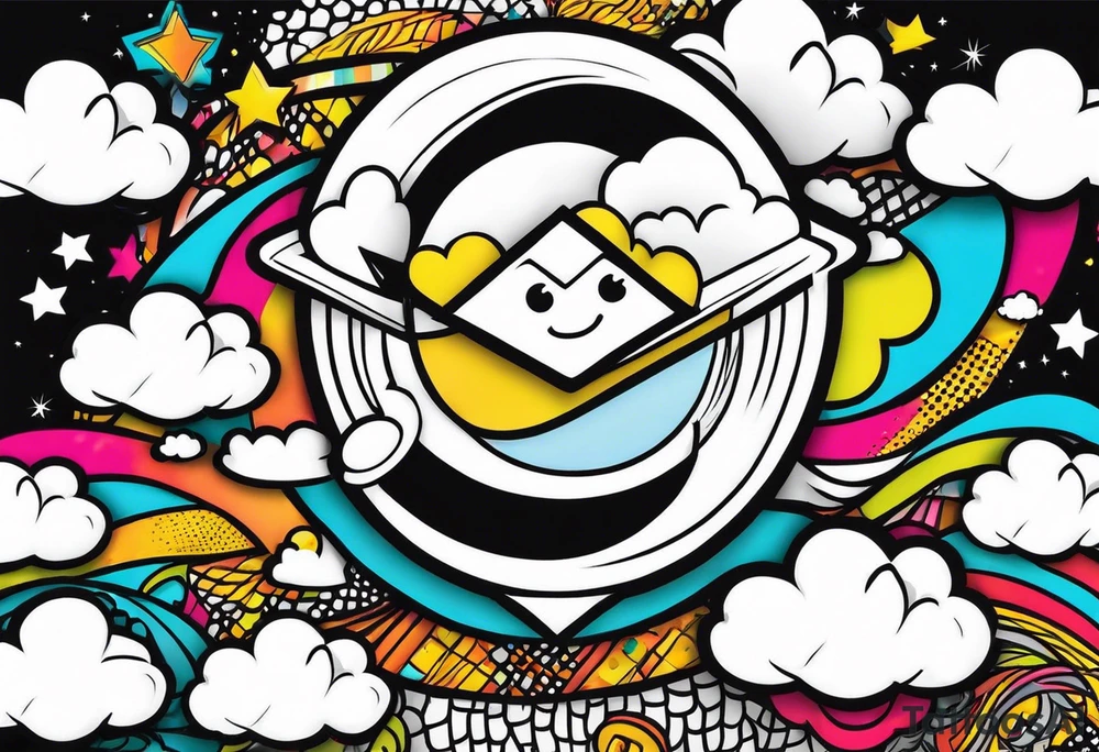 Snackz Da Jeweler with clouds tattoo idea