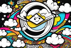 Snackz Da Jeweler with clouds tattoo idea