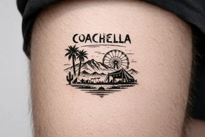 Coachella music festival tattoo idea