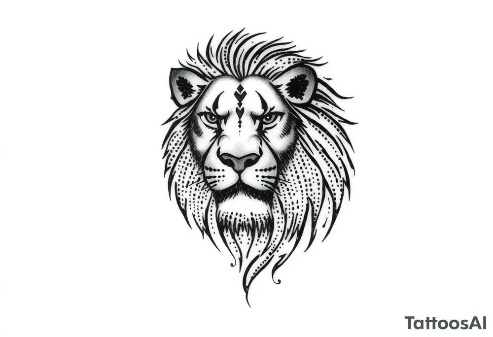 lion tattoo idea