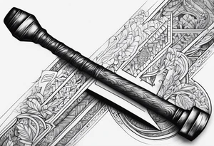 A simple hammer tattoo idea