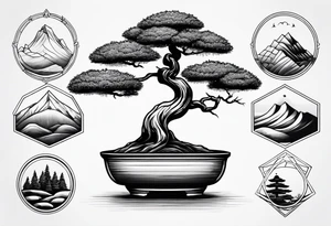 bonsai tree tattoo idea