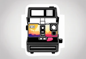 polaroid-picture silhouette tattoo idea
