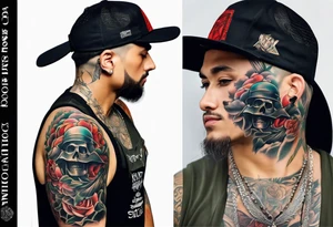 Name Honor going down arm tattoo idea
