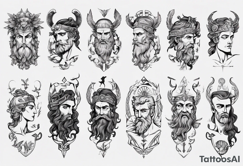greek god tattoo idea